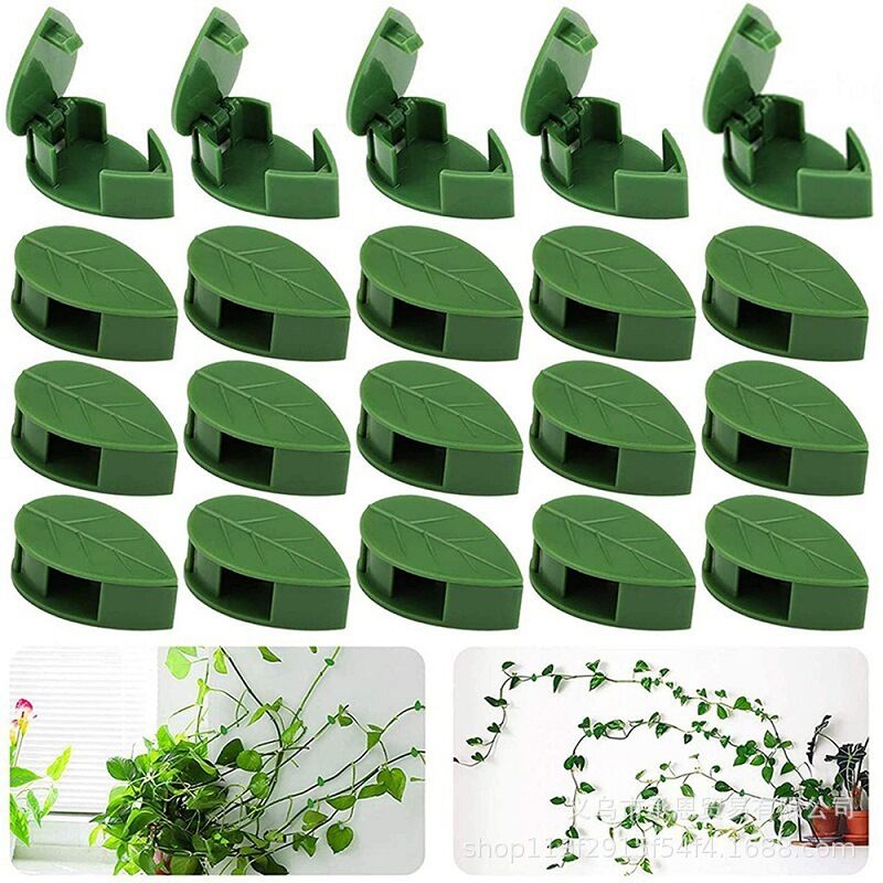 2er-pack Unsichtbare Wandbefestigte Clips In Blattform Für Kletterpflanzen, Wiederverwendbare Halterungen Für Töpfe, Balkone Und Indoor-gewächshäuser