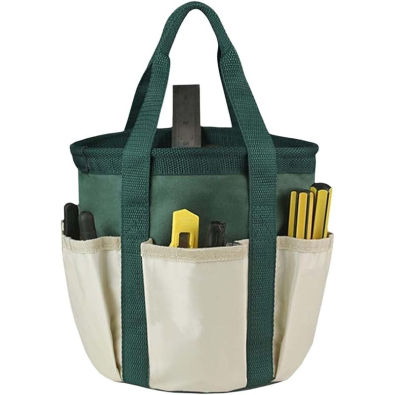 Universeller Reinigungskorb Garten-werkzeugtasche Gartentasche Für Gartenwerkzeuge Aufbewahrungstasche Für Gartenwerkzeuge Mit 6 Außentaschen, Perfekt Für Gartenarbeiten