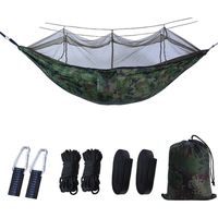 Ejoyous Tragbare Camping-hängematte Für Zwei Personen Mit Moskitonetz, Aus Hochwertigem, Schnell Trocknendem Nylon-parachute-stoff, Leicht, 260 X 140 Cm, Ideal Für Camping, Wandern Und Rucksackreisen