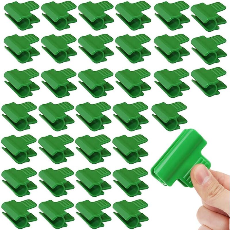 30 Stück Gewächshaus-folienklammern, Reihenabdeckungsfolie, Gewächshaus-reihenabdeckungsfolie, Kunststoff-klammern Für Tunnelnetze Und Gestelle (16 Mm)