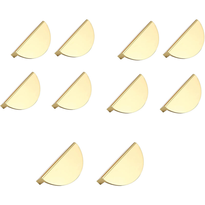 10 Stück Küchenmöbelgriffe Aus Metall, Goldene Möbelgriffe Aus Metall, Goldene Schrankgriffe Aus Metall, Für Büromöbel, Nachttisch, Kommode, Schränke (mit Schrauben)