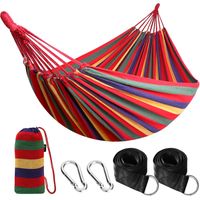Outdoor Camping Hängematte, Tragbare Leinwand-hängematte Für Draußen, Leicht Mit Baumfreundlichen Gurten, Transporttasche, Perfekt Für Garten, Balkon, Terrasse, Strand Und Wandern