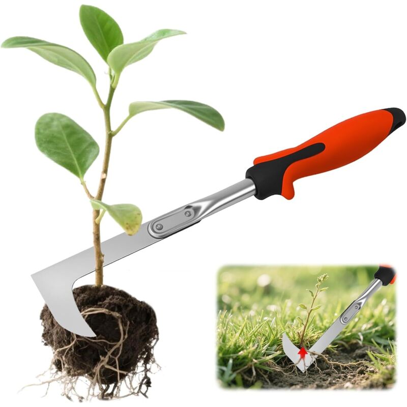 Manuelles Edelstahl-unkrautstecher, Langlebiges Manganstahl-handwerkzeug Zur Unkrautentfernung, Gartenschaber Mit Ergonomischem Griff Für Fugen, Moos & Unkraut