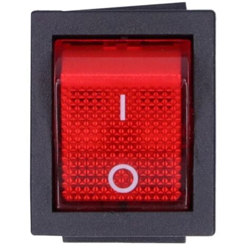 Roter Kippschalter Ein/aus, 10 Stück, Mit Licht, 6-poliger Stromanschluss, 2-stufig, Kcd4 15a/250v