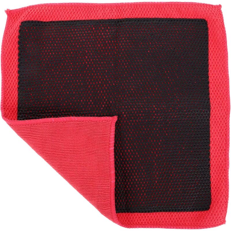 30 Cm Poliertücher Aus Chiffon Für Autos, Autowaschhandtücher Und Reinigungstücher Für Lkw, Suv Und Autoscheiben, Rot
