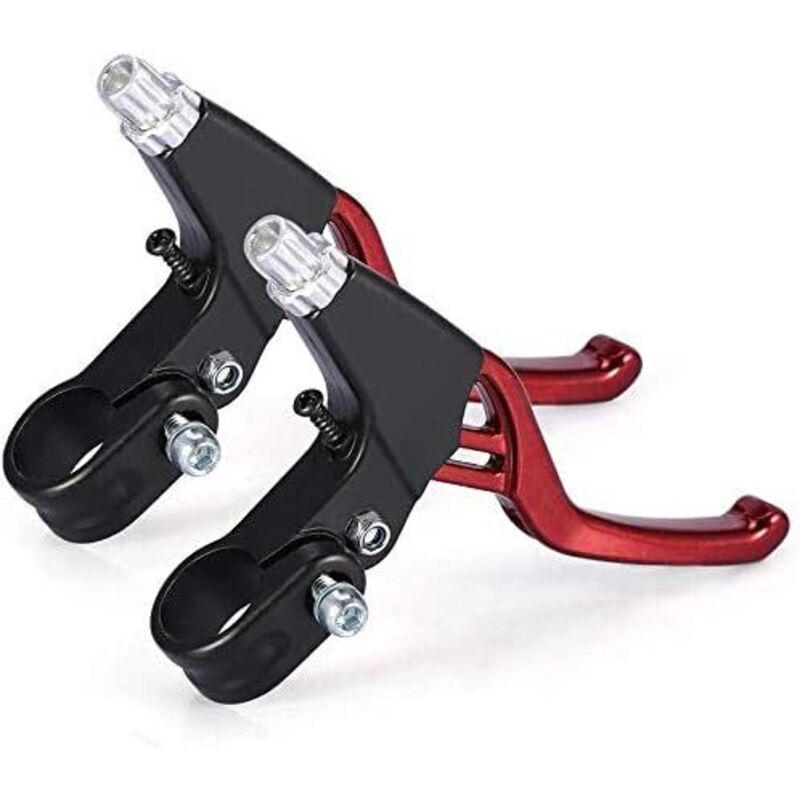 Fahrrad-bremshebel - Universal Aluminium Bremsgriff Für Rennräder, Mtb Und Bmx, 2,2 Cm Durchmesser, Ein Paar (rot)