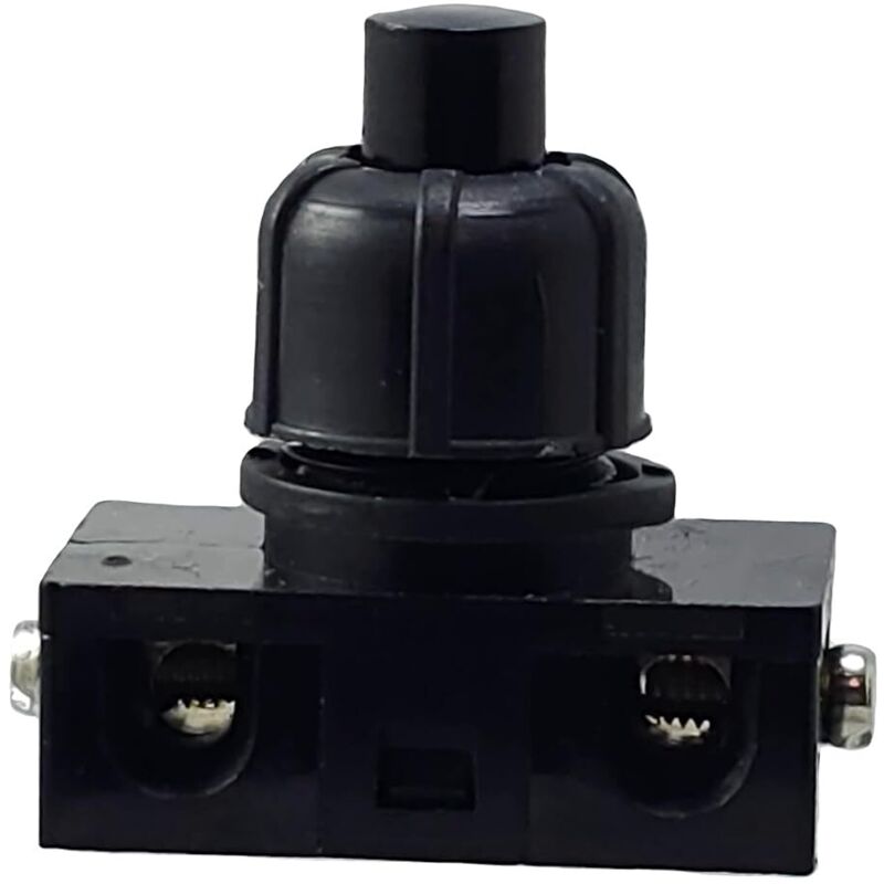 Einbaudruckschalter Mit Schraubklemmen Für Lampen Und Geräte 250 V 2 A Schwarz