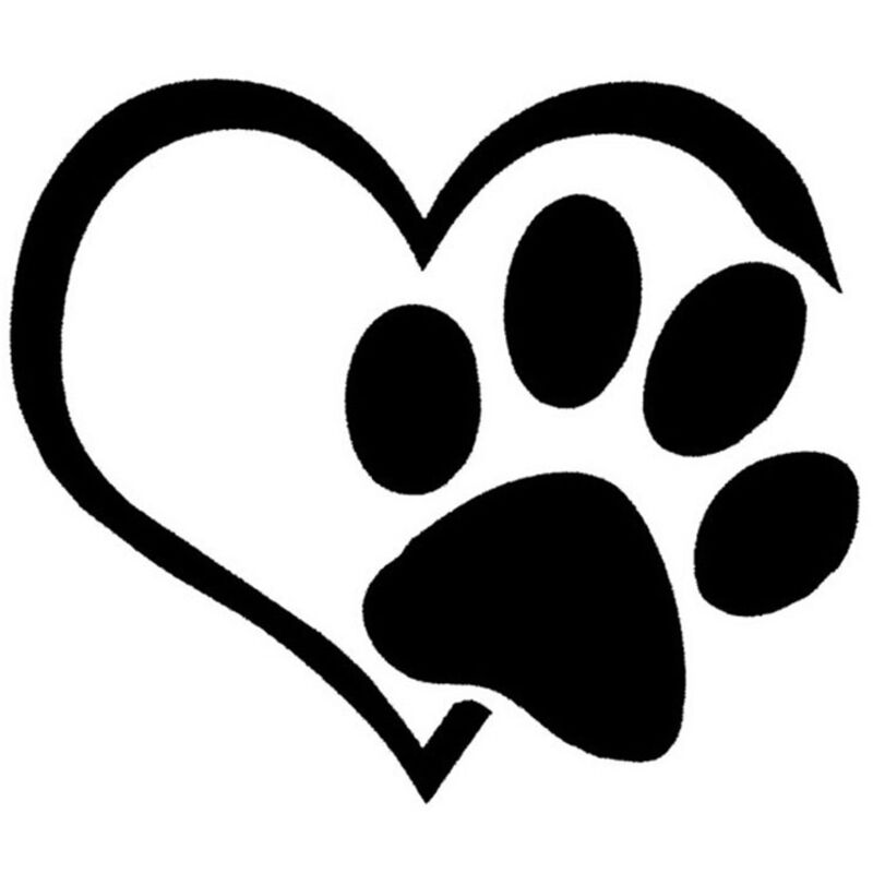 3er-set Auto-aufkleber Mit Hunde-pfotenabdrücken, Kratz-katzen-aufkleber, Liebesaufkleber, Niedliche Aufkleber, Wasserdichte Aufkleber, Geeignet Für Autos