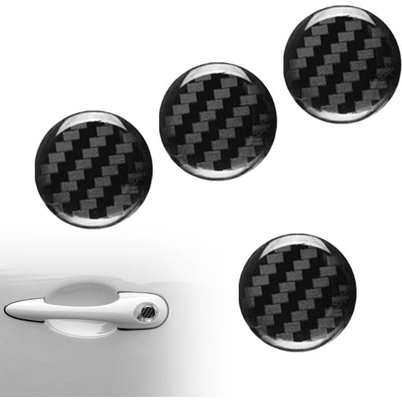 2cm 4er-pack Auto-türschloss-abdeckungen – Rostschutz, Klebende Einstiegs-schutzabdeckung & Dekorative Aufkleber Für Universelle Fahrzeugmodifikation