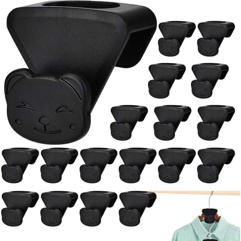Platzsparende Kleiderbügel-haken – 18-teiliger Kleiderorganizer, Erweiterungshaken Für Den Kleiderschrank, Geeignet Für Wohnungen, Wohnmobile, Geschäfte, Kleidung, Taschen, Gürtel Und Uniformen