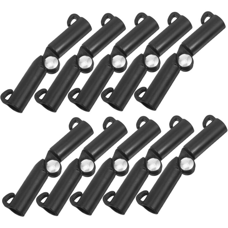 10 Stück Garten-zubehör Für Tomaten, Outdoor-hilfen Für Gurken, Filmreife Stützen, Pflanzenförmige Clipschlaufen, Pflanzenklammern, Gitterclips, Stängelklammern, Schwarz, 11 Mm
