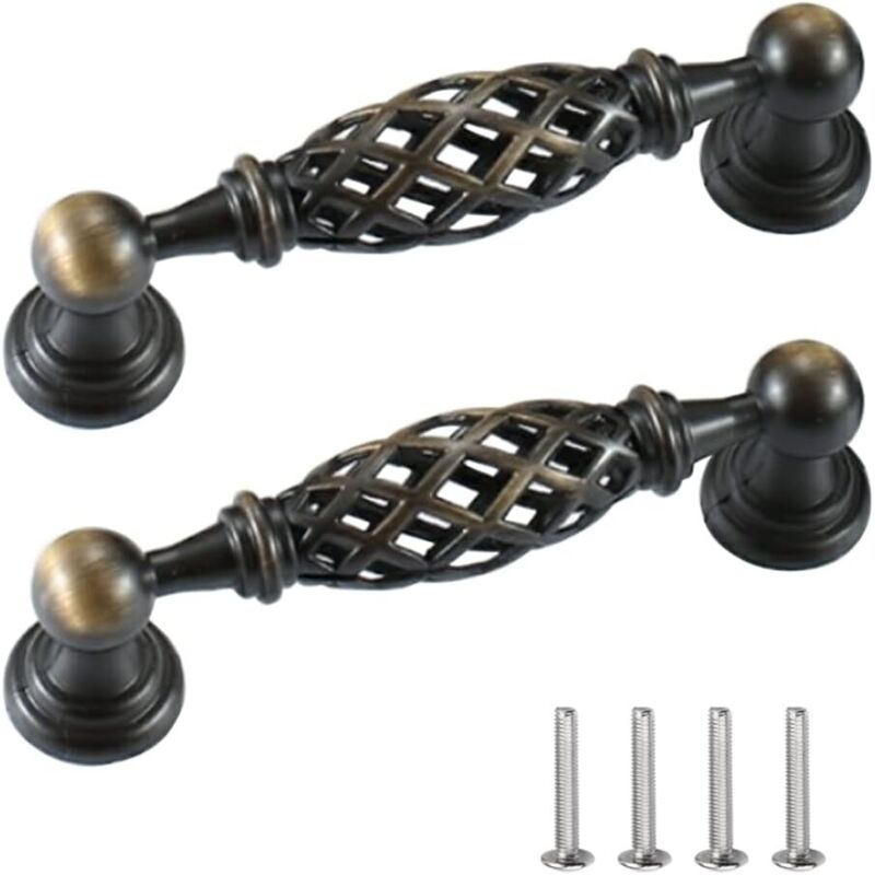 Vintage Möbelgriff, Küchenmöbelgriff, Antiker Möbelgriff, Türgriff, Schubladengriff Für Schubladenmöbel Mit Schrauben, Lochabstand 96 Mm