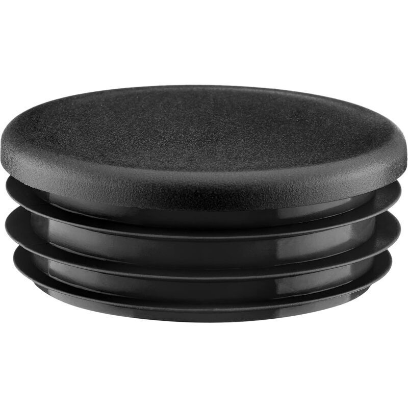 Abdeckung Für Rundrohr 19 Mm, 4 Stück, Schwarz