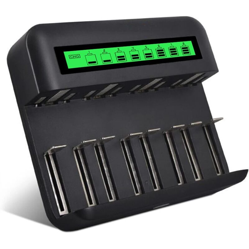 Lcd-usb-ladegerät Für Aa-, Aaa-, C- Und D-ni-mh-/ni-cd-akkus