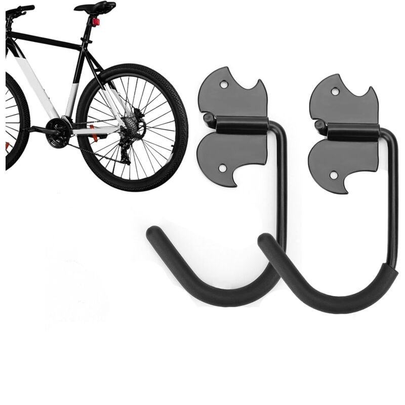Robuste Garagehaken, Fahrradkleiderbügel Für Die Garage – Robuste Haken Für Wand-fahrradkleiderbügel, Garagenaufbewahrungshaken, Wandfahrradhalter, Wandhaken Für Fahrräder Mit Rädern