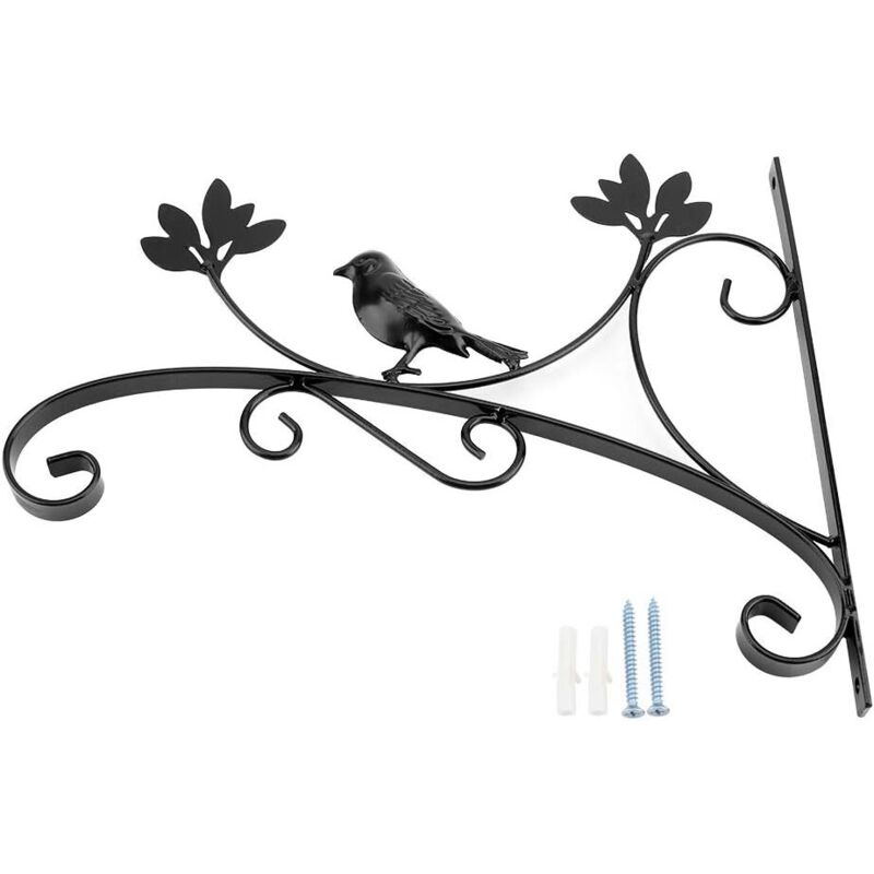 Eisen-pflanzenhaken, Wandmontierter Eisen-aufhänger, Pflanzenbügel, Blumentopfhaken Für Haus, Terrasse, Rasen, Garten, Dekoration, Vogelfutterhäuschen