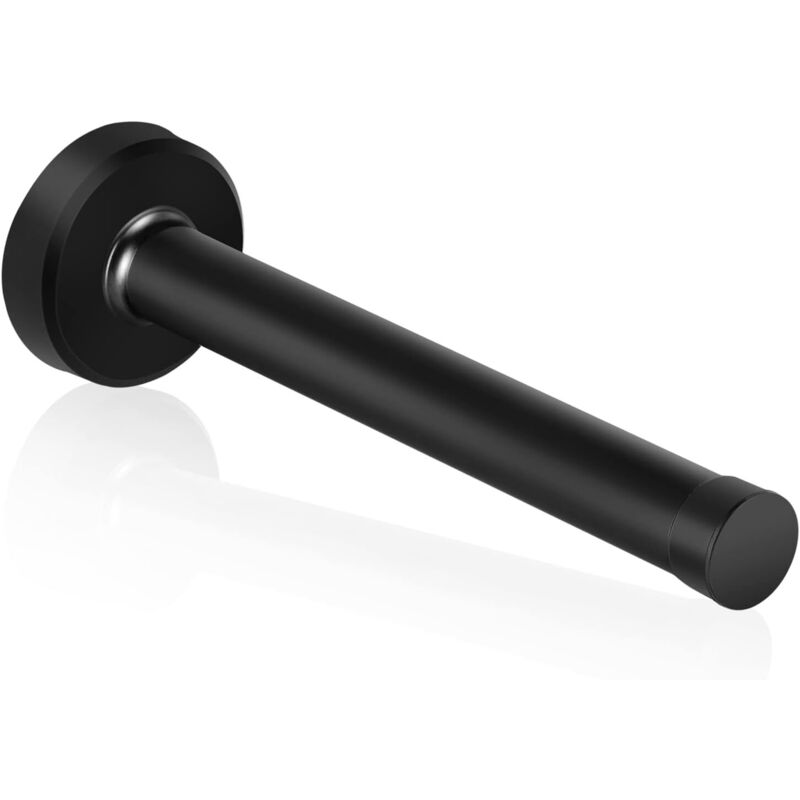 Türstopper, 150 Mm Lang, Schwarzer Türstopper, Moderner Wandmontierter Türstopper, Robuster Türstopper Aus Edelstahl Mit Gummispitze Zur Schalldämmung