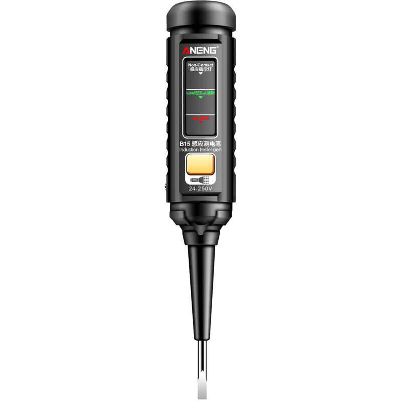 Aneng B15 Induktionsprüfer Stift Hervorhebung Farblicht Professionelle Wechselspannungserkennung Ca Elektriker Schraubendreher Testwerkzeuge 24 V-250 V