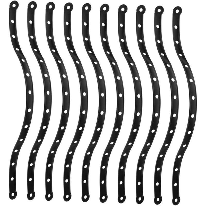 10er-set Robuste Aufhängebänder Für Kleiderbügel Und Hosenspangen, Schwarze Kunststoff-verbinder, Multifunktional, Platzsparend Für Die Kleiderschrankorganisation