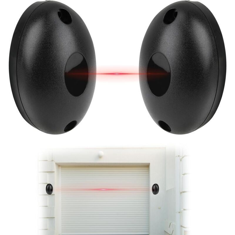 1 Paar Universelle Lichtschranke Für Tor, Infrarot-lichtschranke 12/24v Ac/dc, Sicherheits-infrarotsensoren Für Automatische Tore Und Garagen, Kompatibel Mit Verschiedenen Steuerungssystemen