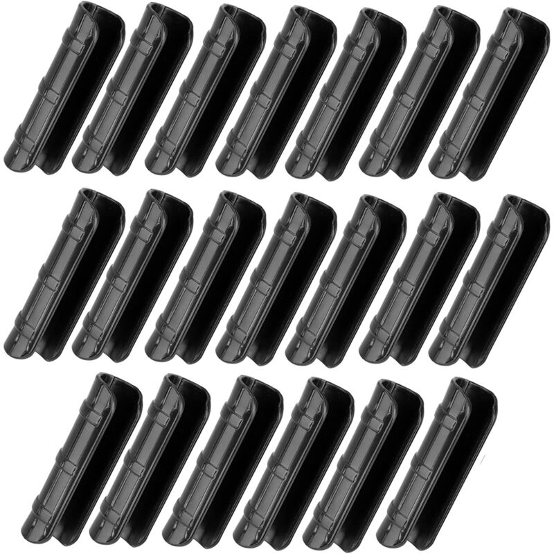 Set Aus 20 Schwarzen Klammern Für Gewächshausrohre, 20 Mm, Gewächshausrohrklammern, Befestigungsklammern Für Tunnel, Gartenzubehör