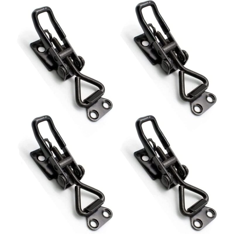4-teiliges Edelstahl-kipphebel-verschlussset, Metall-hebelverschluss, Verstellbare Kipphebel-klemmen, Geeignet Für Schränke, Türen Und Koffer