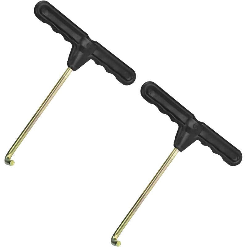 2 Stück Trampolin-federzugwerkzeuge, Metall-t-haken, Zelt-handwerkzeug, Auspuff-federhaken, Trampolin-zubehör, Federzugwerkzeug Für Trampolin Und Zelt