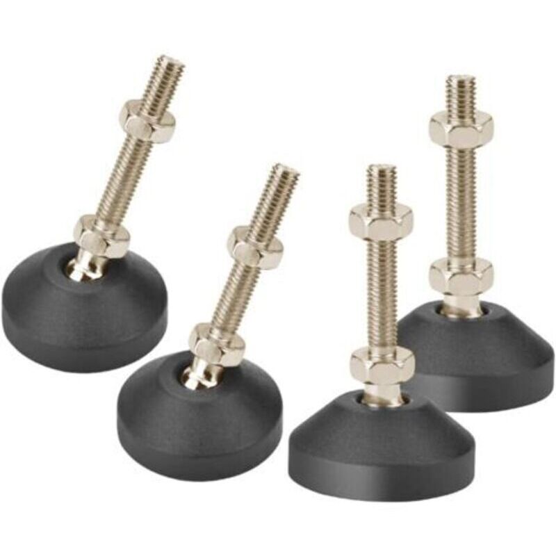 Drenky Nivellierfüße, Möbelbeine Aus Rostfreiem Stahl, Höhenverstellbar Und Extrem Belastbar, 4 Stück M10 X 50 Mm Einstellschrauben Mit T-nuss