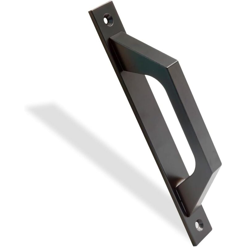 Rechte Aluminium-türgriff Für Schiebe- Oder Drehtüren, 200 X 25 X 42 Mm, Funktionaler Und Komfortabler Rechter Griff, Farbe Schwarz