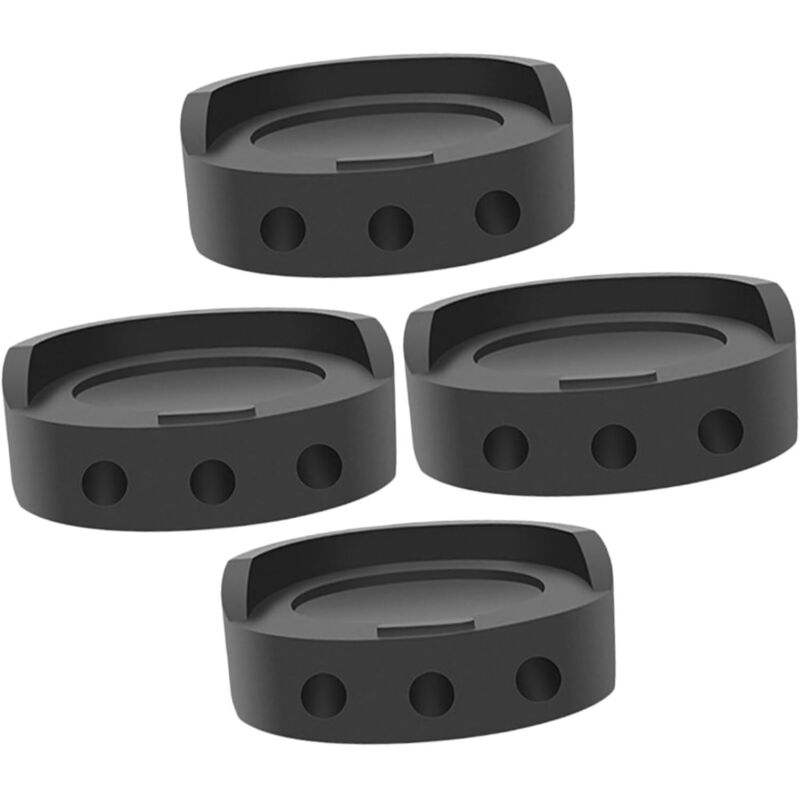 4er-set Schwarze Tpu-vibrationsdämpfer Für Waschmaschinen, Kühlschränke Und Möbel – Rutschfeste Stabilisierungspads Zum Schutz Von Boden Und Zur Geräuschreduzierung Für Den Hausgebrauch