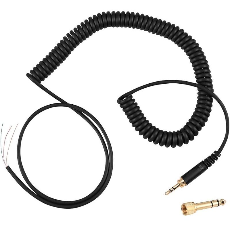 Gewundenes Audiokabel, 3,5 Mm Und 6,5 Mm Klinkenstecker, Spiralkabel Für Kopfhörer Dt 770 / 770pro / 990 / 990pro
