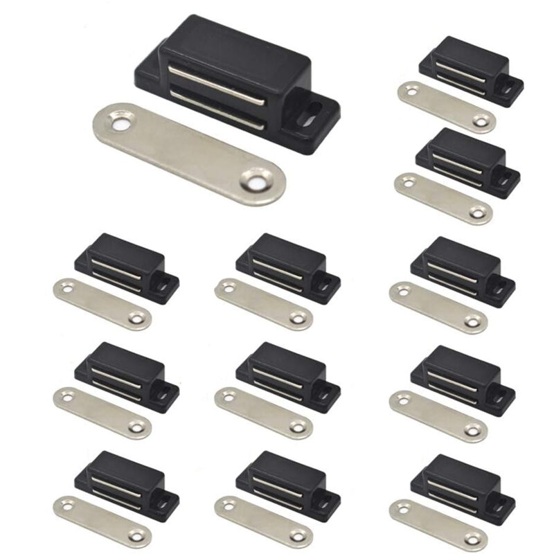 12-teiliges Schranktür-magnetverschluss-set, Möbelschrank-magnetschnapper Für Schränke, Schubladen Und Jalousien, Inklusive Schrauben