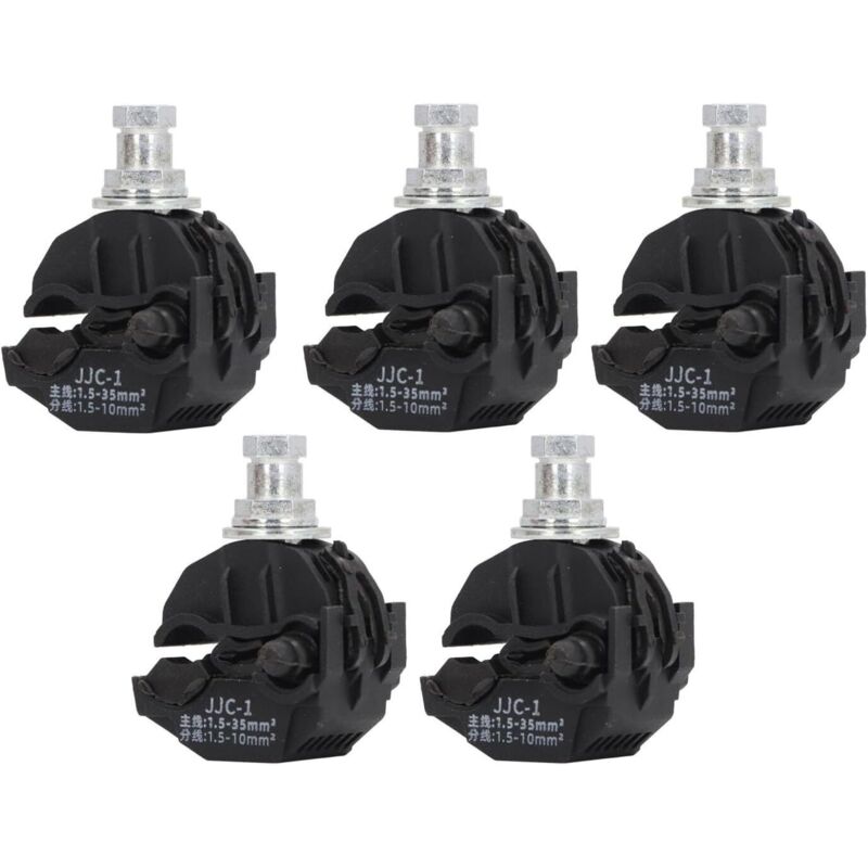 5er-pack Isolierdurchdringungsverbinder Ohne Abisolieren, 1kv Klemme, Verzinnter Kabeltrenner Für Industrielle Stromversorgung, Gartenbeleuchtung, Pvc Kupfer (jjc-1)