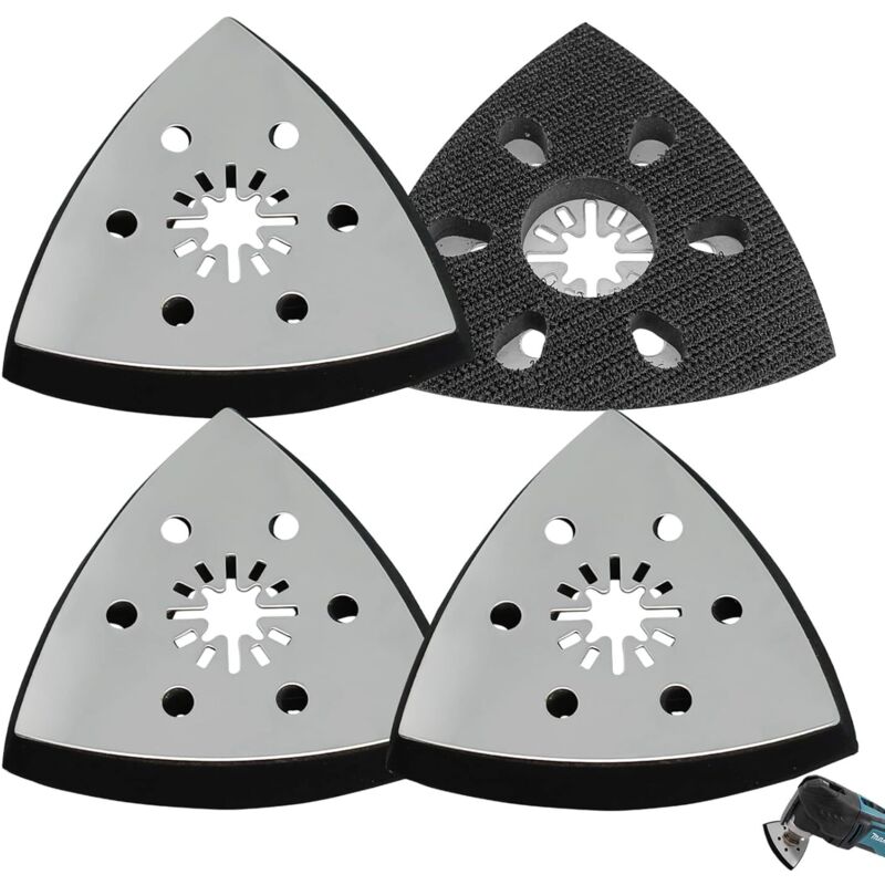 Ersatz-dreieck-schleifplatte, 4-teilig, 93 Mm Dreieck-schleifplatte, Zubehör Für Multifunktionswerkzeug