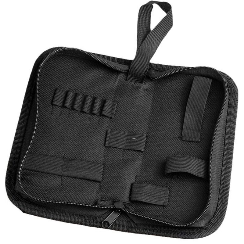 Einteilige, Robuste Und Wasserdichte Werkzeugtasche Aus Oxford-gewebe, Ideal Für Elektriker, Schreiner, Mechaniker Oder Zur Uhrenreparatur. Mit Reißverschluss, Aufroller Und Reißverschlusstaschen.