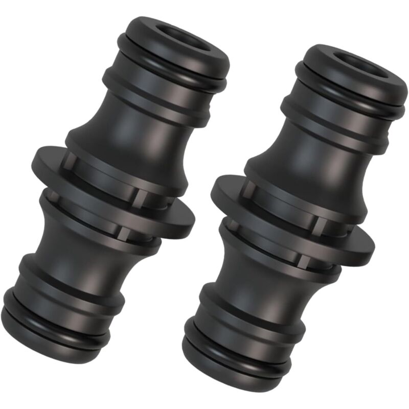 2 Stück Gartenschlauch-verbinder, 1/2 Zoll Doppelstecker, Verbindung Von Zwei Schläuchen Zur Verlängerung, Auch Bei Hohem Wasserdruck.