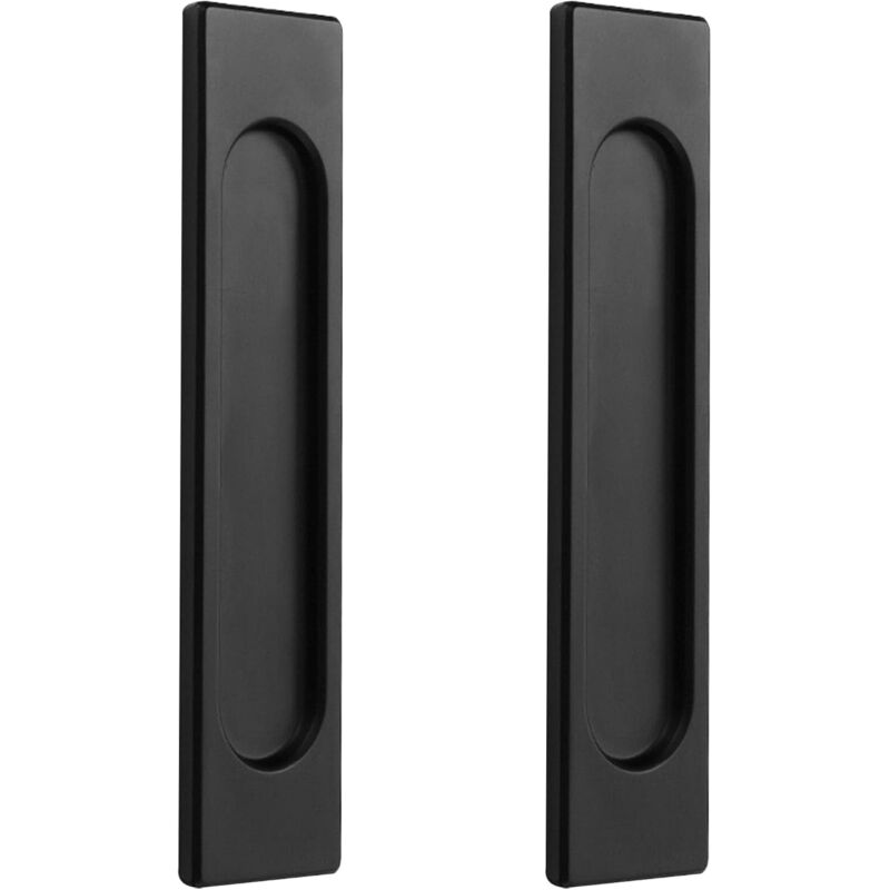 150mm 2er Set Schwarze Schiebetürgriffe, Rechtwinklig, Selbstklebend. Schiebetürgriff Aus Aluminiumlegierung In Mattem Gold, Ohne Bohren, Für Schiebetüren, Scheunentore, Fenster Und Schränke