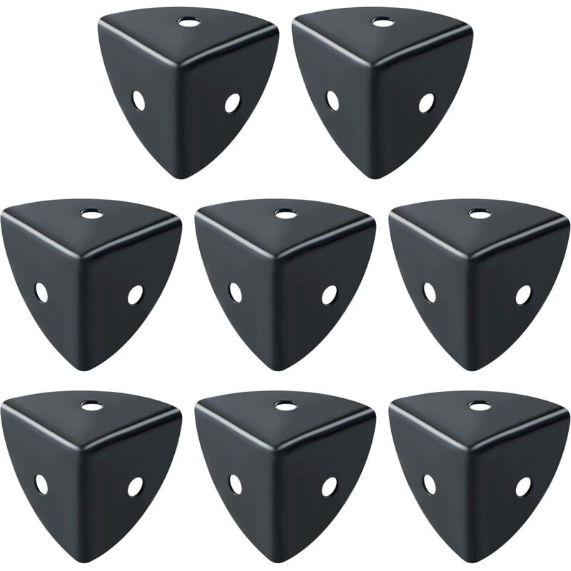 Tischschutzecken 8 Stück, Schwarze Aluminium-eckschoner Für Möbel, Geeignet Als Möbelschutz, Dekoration, Stoß- Und Bruchschutz