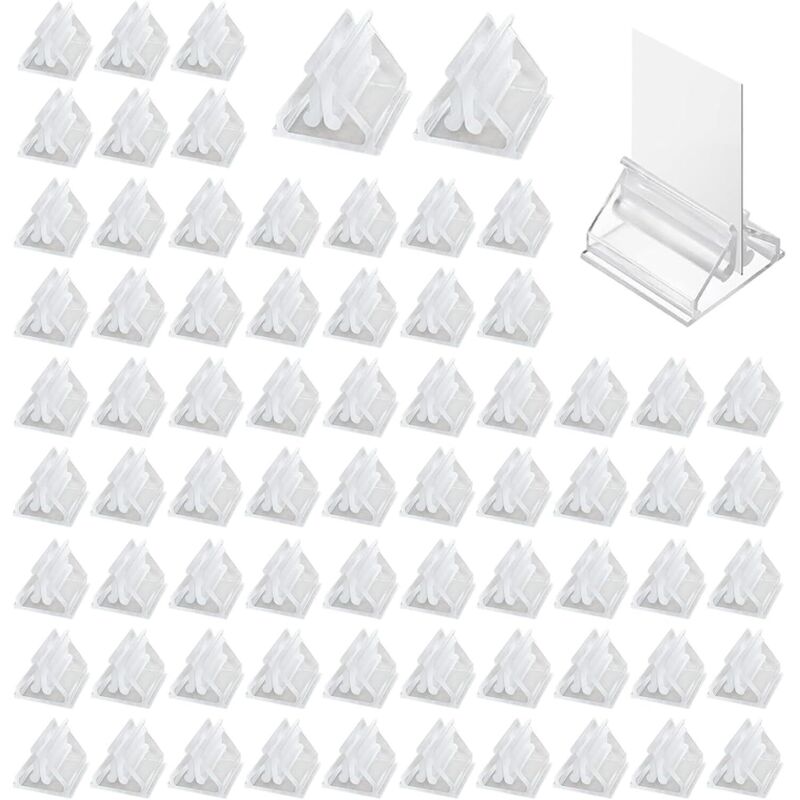 72 Stück Transparente Plastik-kartenständer, Preisschilder-halter, Durchsichtige Acryl-kartenhalter Für Brettspiele, Party-markierer