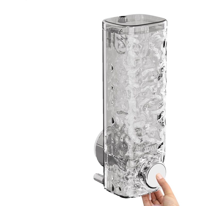 Bohrfreier Shampoo-spender – 450 Ml Wandmontierter Duschseifenspender, Saugnapf-seifenspender Mit Druckdesign Für Shampoo