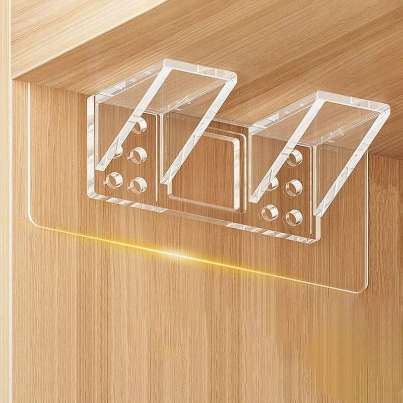 6-teilige Selbstklebende Regalhalterungen 15x7 Cm – Starker Kleber Ohne Bohren – Maximale Belastung 5 Kg – Für Glatte Und Trockene Oberflächen