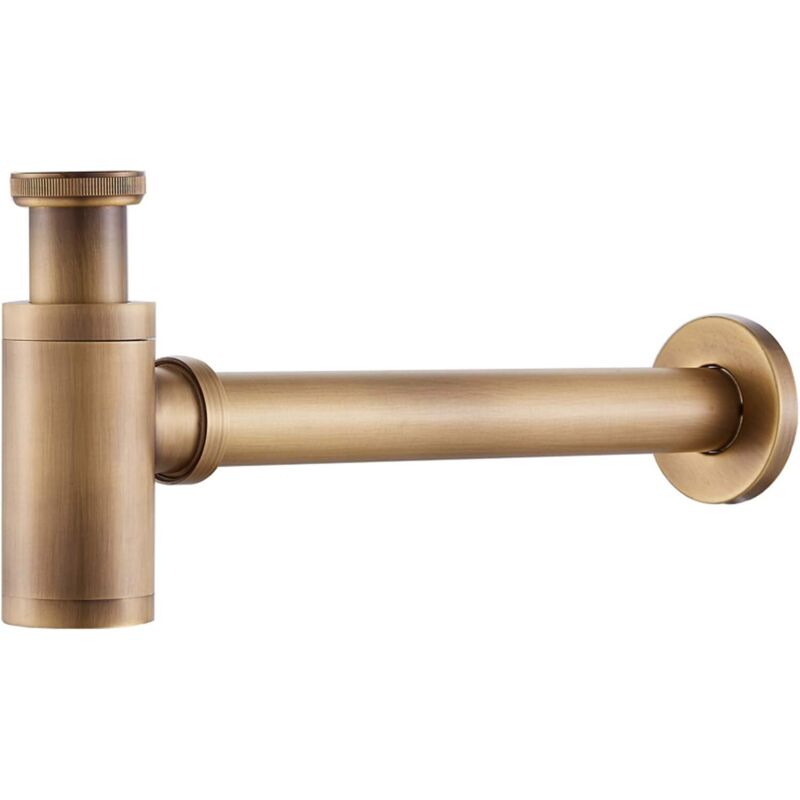 Antiker Kupfer-siphon Aus Messing Für Waschbecken Im Badezimmer, Waschbecken, Behälter - Verstellbar - 3,8 Cm -