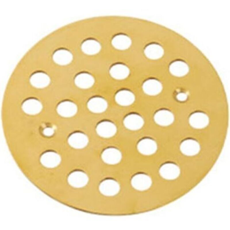 Edelstahl-bodenablaufdeckel, Verschraubbarer Duschablauf Mit Verstopfungsfreiem Design, 10,8 X 10,8 Cm, Für Ablaufrohre Von 10,2 Cm Bis 35,6 Cm (rund – Goldfarben)