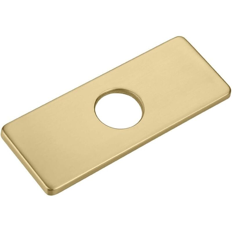 Edelstahl-wasserhahn-abdeckplatte Für Einloch-wasserhähne Als Basis Für Seifenspender Oder Andere Accessoires, 15,2 Cm (goldfarben)
