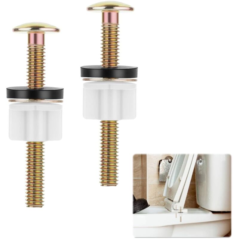 (7×2×2 Cm) 2er-pack Wc-sitzschrauben, Universelle Befestigungsschrauben Für Toilettensitze, Wc-sitzschrauben Mit Kunststoffmuttern, Befestigungsschrauben Für Toilettensitze