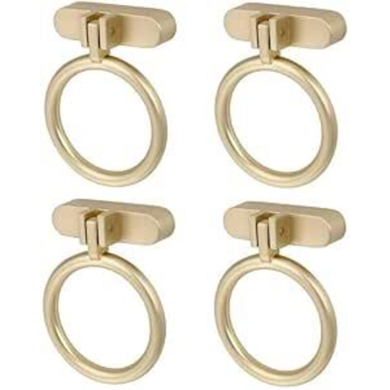 4 Stück Schubladengriffe Aus Messing, Möbelknöpfe In Gold, Goldene Messing-schubladengriffe, Küchentürgriffe, Goldener Möbelgriff Für Die Küche, Zinklegierung (gold)