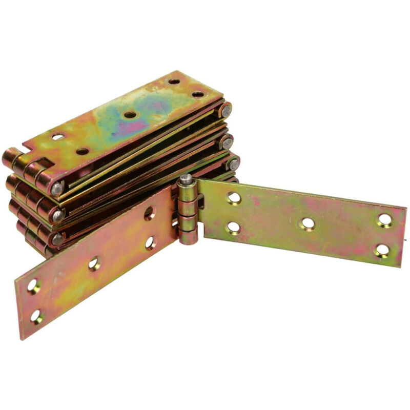 Gehäusescharnier - 162 X 31 Mm - 10er Pack - Verzinkt - Türscharniere - Schrankscharniere