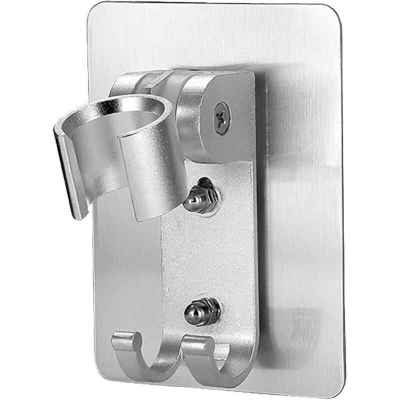 Duschbrausehalter, Selbstklebend, Ohne Bohren, Aus Aluminium