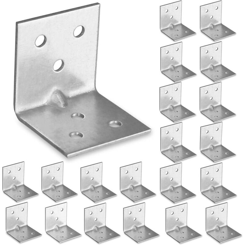 2er-pack Befestigungswinkel 30 X 30 X 30 Mm – Verzinkter Stahl, 1,5 Mm – Einfache Installation Mit Vorgebohrten Löchern – Korrosionsbeständig