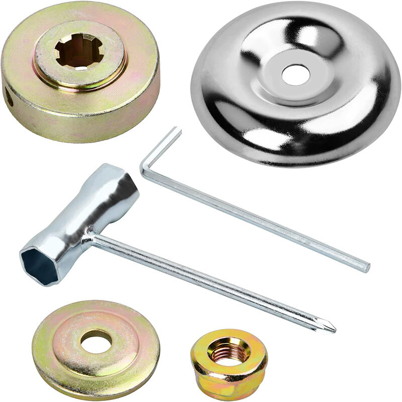 6 Metallteile Für Freischneider, Zubehör-set Mit Mutter Und Kopf Für Gartenrasenmäher, Befestigungsset Mit Schraubenmutter Und Klinge Im Kasten, Adapterkit Passend Für Allgemeine Rasenmäher-ersatzteil